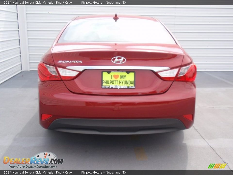 2014 Hyundai Sonata GLS Venetian Red / Gray Photo #5
