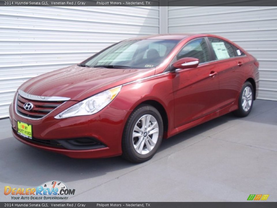 2014 Hyundai Sonata GLS Venetian Red / Gray Photo #7