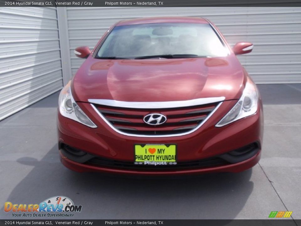 2014 Hyundai Sonata GLS Venetian Red / Gray Photo #8