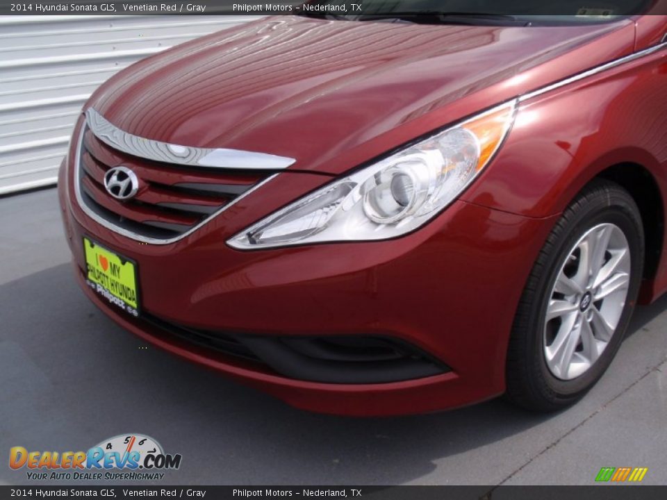 2014 Hyundai Sonata GLS Venetian Red / Gray Photo #10