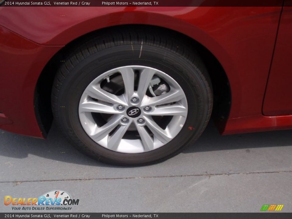2014 Hyundai Sonata GLS Venetian Red / Gray Photo #11