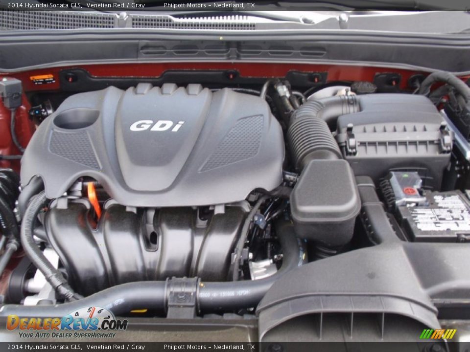 2014 Hyundai Sonata GLS Venetian Red / Gray Photo #14