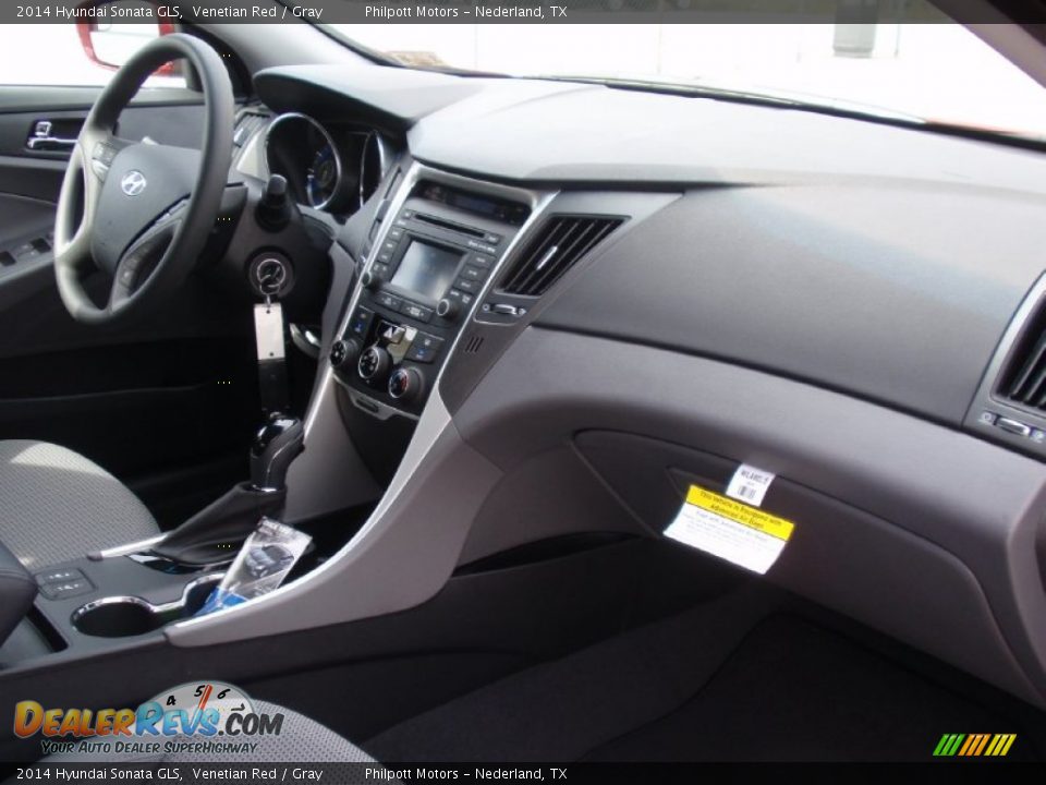 2014 Hyundai Sonata GLS Venetian Red / Gray Photo #16