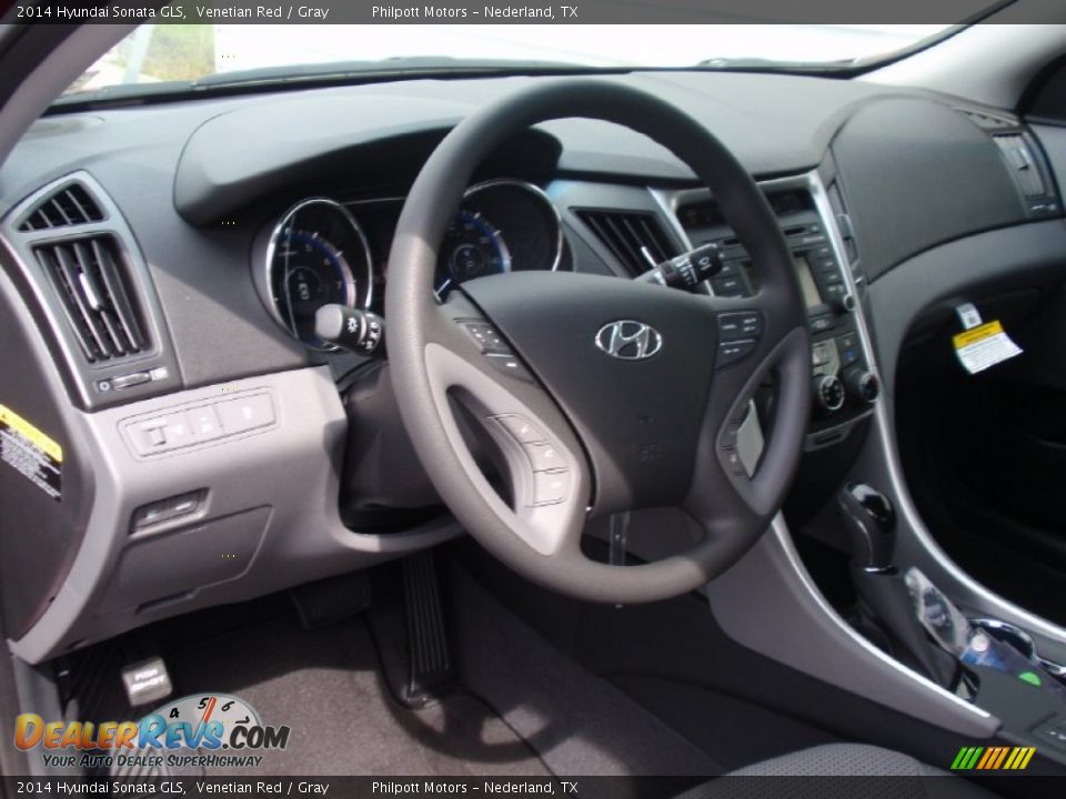 2014 Hyundai Sonata GLS Venetian Red / Gray Photo #23