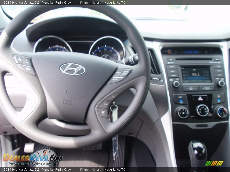 2014 Hyundai Sonata GLS Venetian Red / Gray Photo #26