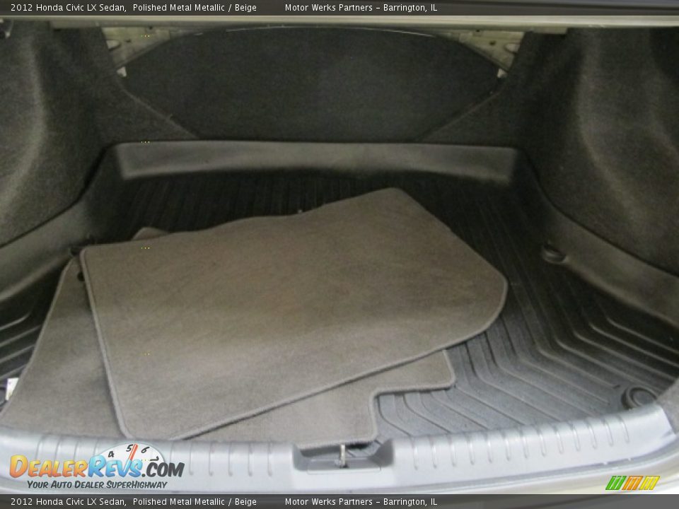2012 Honda Civic LX Sedan Polished Metal Metallic / Beige Photo #11