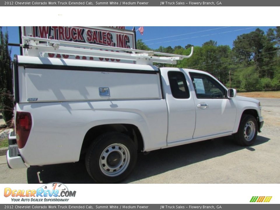 2012 Chevrolet Colorado Work Truck Extended Cab Summit White / Medium Pewter Photo #9