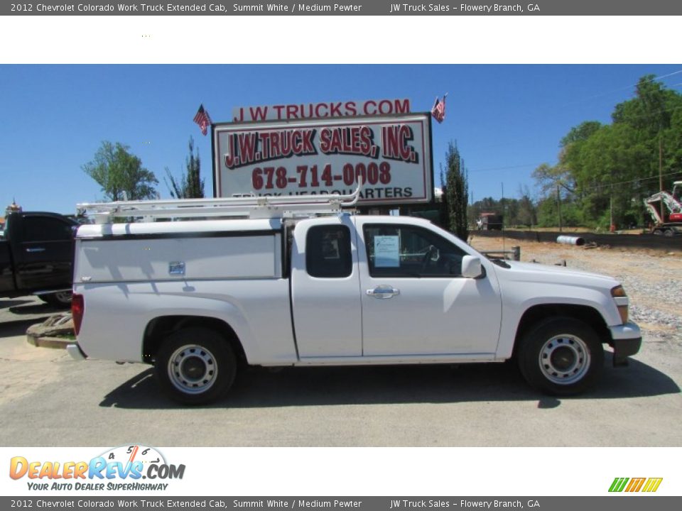 2012 Chevrolet Colorado Work Truck Extended Cab Summit White / Medium Pewter Photo #10