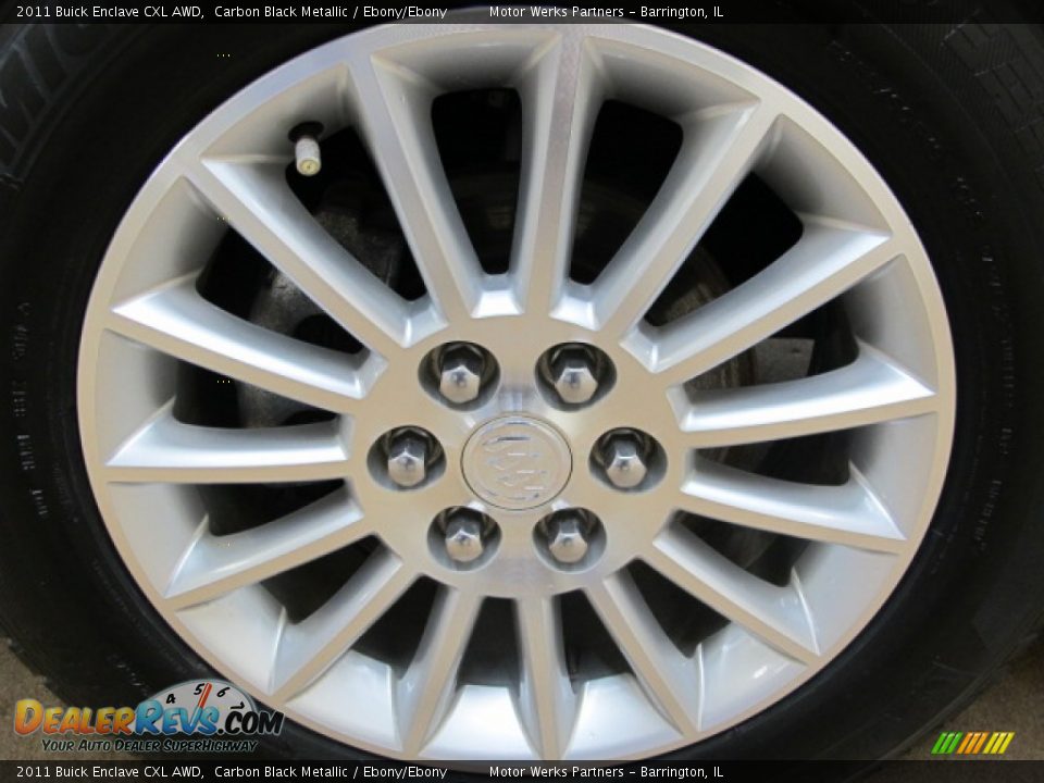 2011 Buick Enclave CXL AWD Carbon Black Metallic / Ebony/Ebony Photo #13