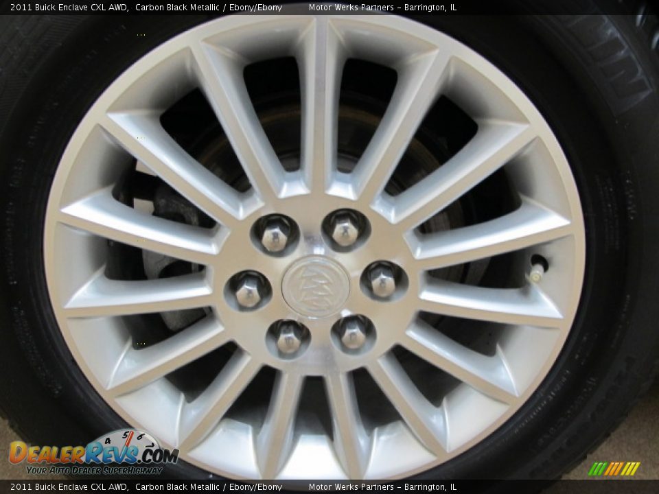 2011 Buick Enclave CXL AWD Carbon Black Metallic / Ebony/Ebony Photo #15