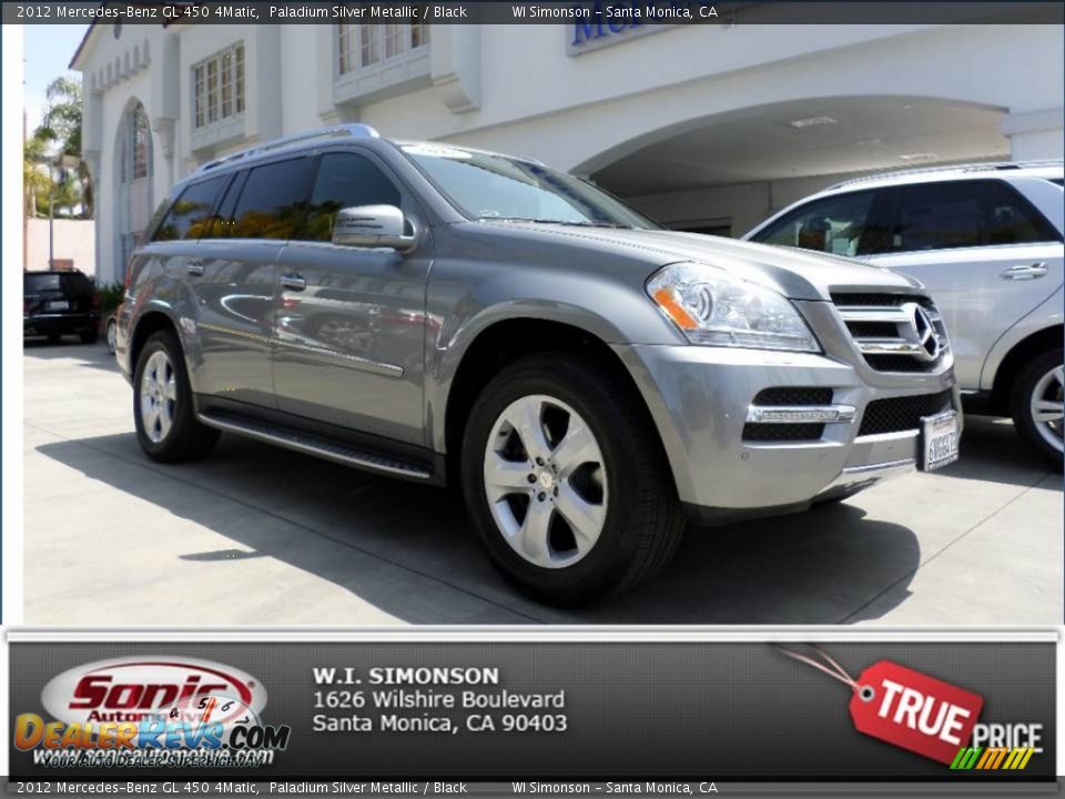 2012 Mercedes-Benz GL 450 4Matic Paladium Silver Metallic / Black Photo #1