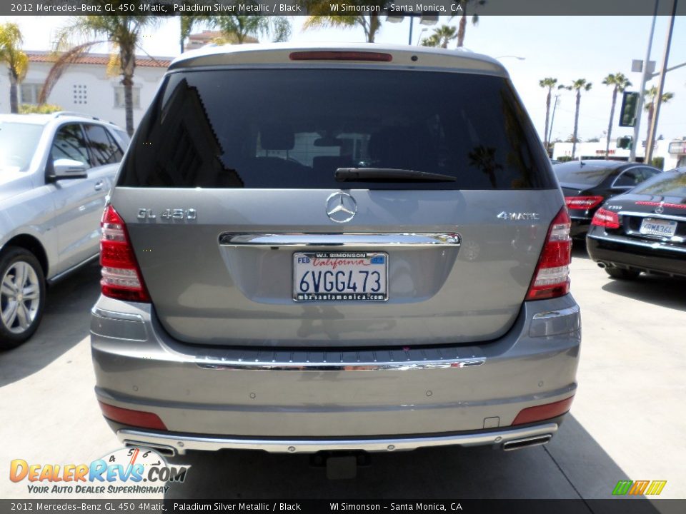 2012 Mercedes-Benz GL 450 4Matic Paladium Silver Metallic / Black Photo #4