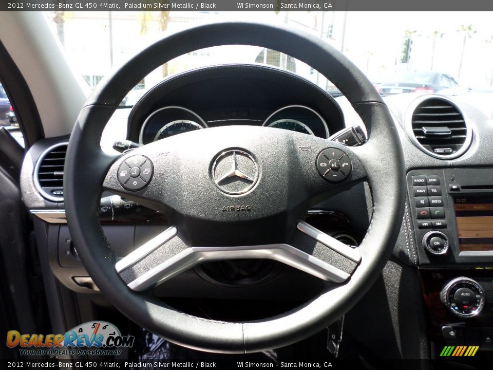 2012 Mercedes-Benz GL 450 4Matic Paladium Silver Metallic / Black Photo #12