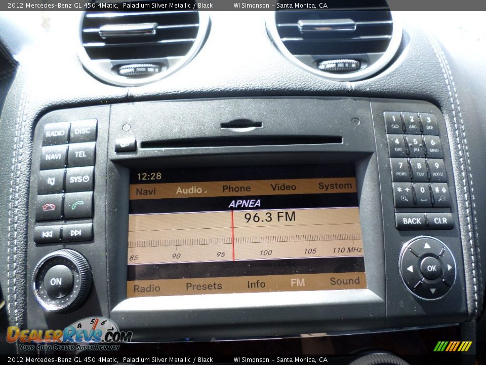 2012 Mercedes-Benz GL 450 4Matic Paladium Silver Metallic / Black Photo #14