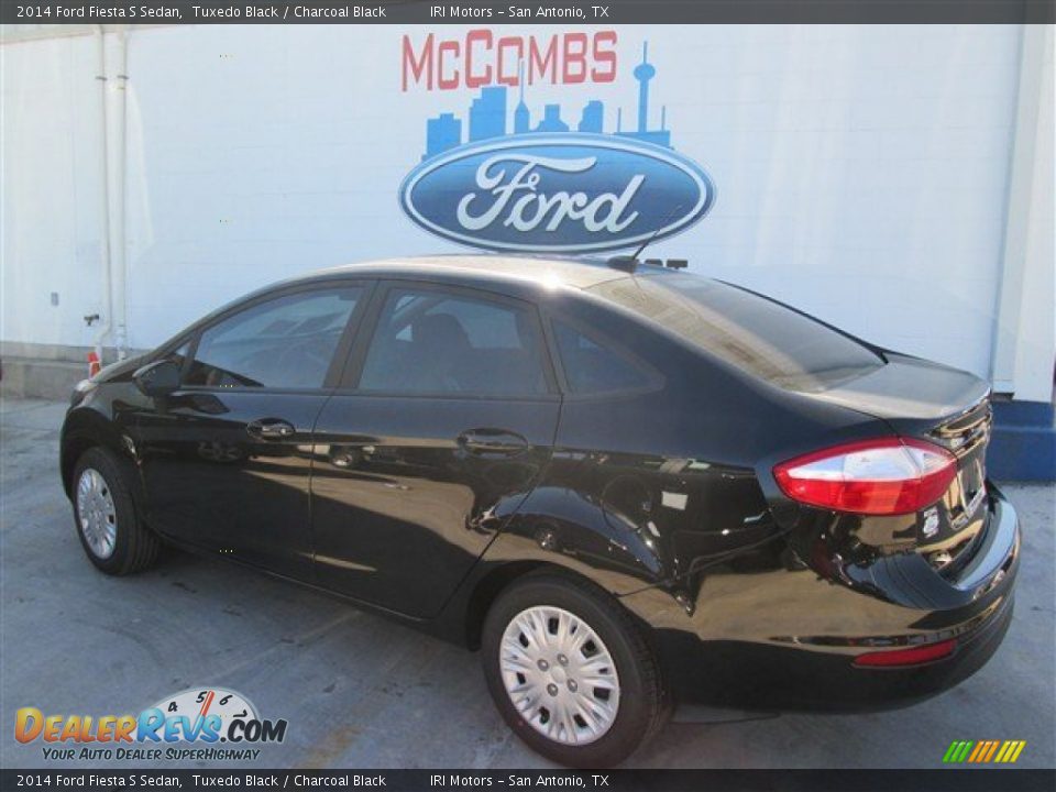 2014 Ford Fiesta S Sedan Tuxedo Black / Charcoal Black Photo #1