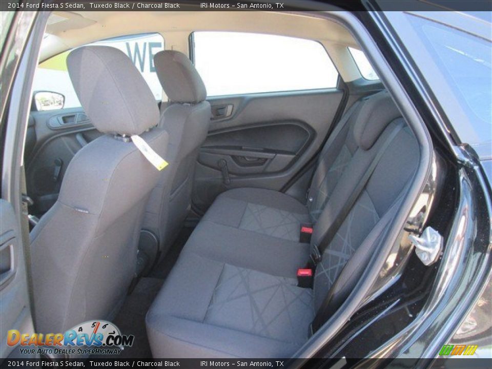 2014 Ford Fiesta S Sedan Tuxedo Black / Charcoal Black Photo #3