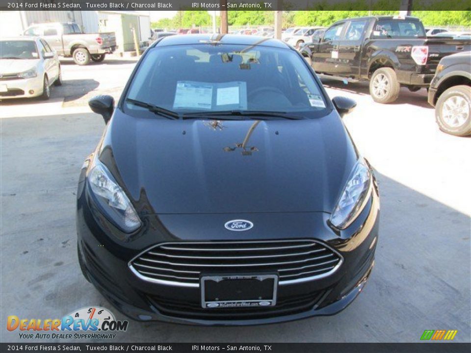 2014 Ford Fiesta S Sedan Tuxedo Black / Charcoal Black Photo #6