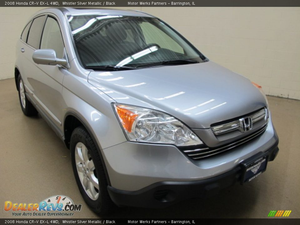2008 Honda CR-V EX-L 4WD Whistler Silver Metallic / Black Photo #1