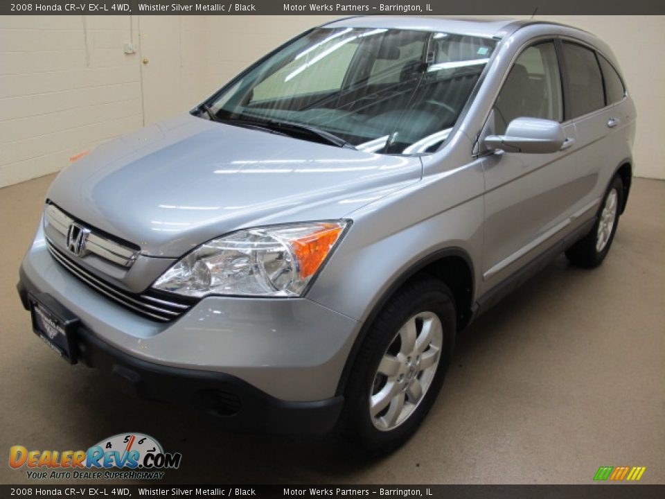 2008 Honda CR-V EX-L 4WD Whistler Silver Metallic / Black Photo #4
