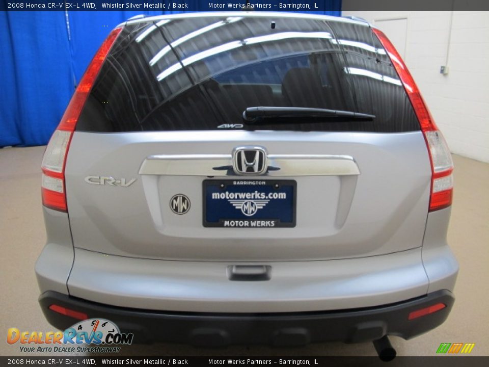 2008 Honda CR-V EX-L 4WD Whistler Silver Metallic / Black Photo #8