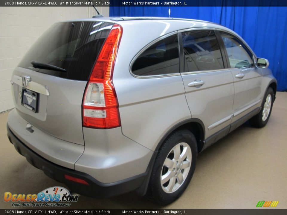 2008 Honda CR-V EX-L 4WD Whistler Silver Metallic / Black Photo #9