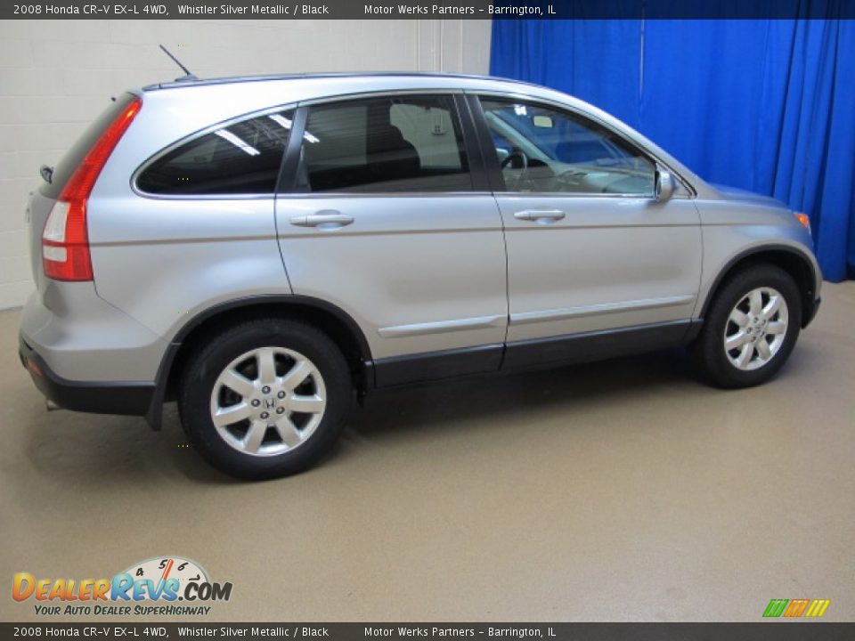 2008 Honda CR-V EX-L 4WD Whistler Silver Metallic / Black Photo #10