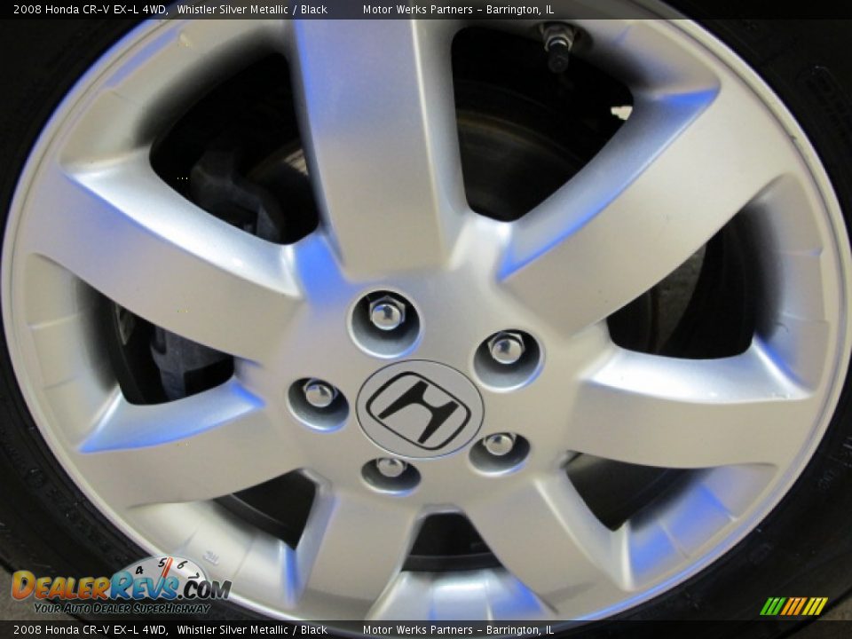 2008 Honda CR-V EX-L 4WD Whistler Silver Metallic / Black Photo #13