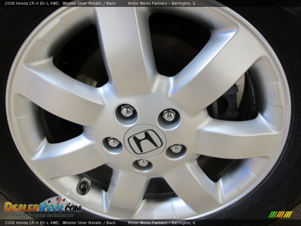 2008 Honda CR-V EX-L 4WD Whistler Silver Metallic / Black Photo #14