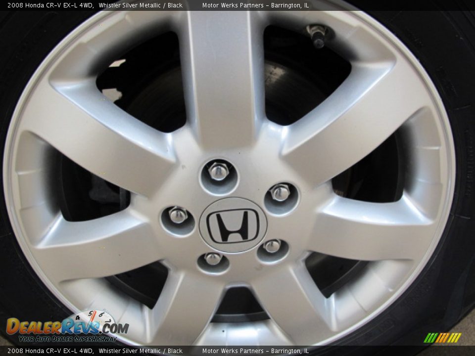 2008 Honda CR-V EX-L 4WD Whistler Silver Metallic / Black Photo #15