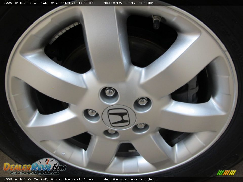 2008 Honda CR-V EX-L 4WD Whistler Silver Metallic / Black Photo #16