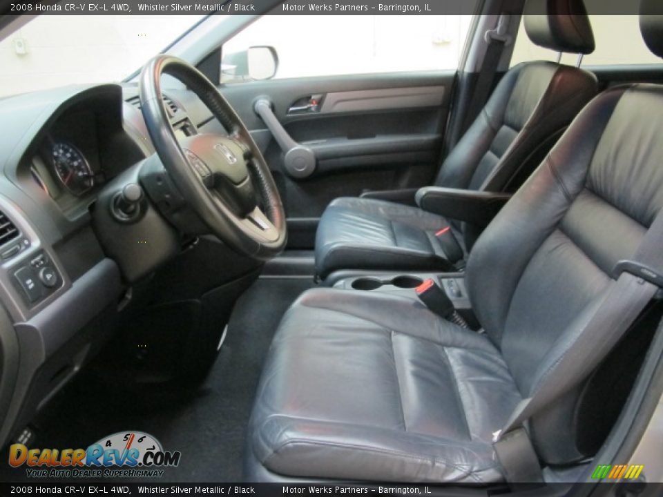 2008 Honda CR-V EX-L 4WD Whistler Silver Metallic / Black Photo #17