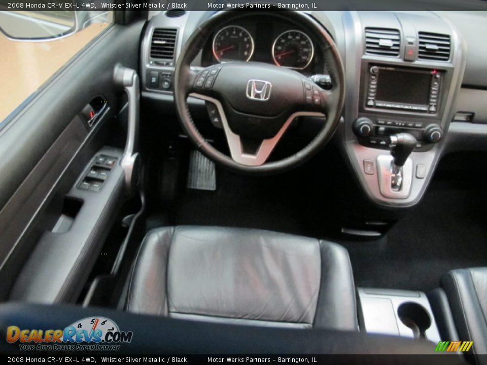 2008 Honda CR-V EX-L 4WD Whistler Silver Metallic / Black Photo #25