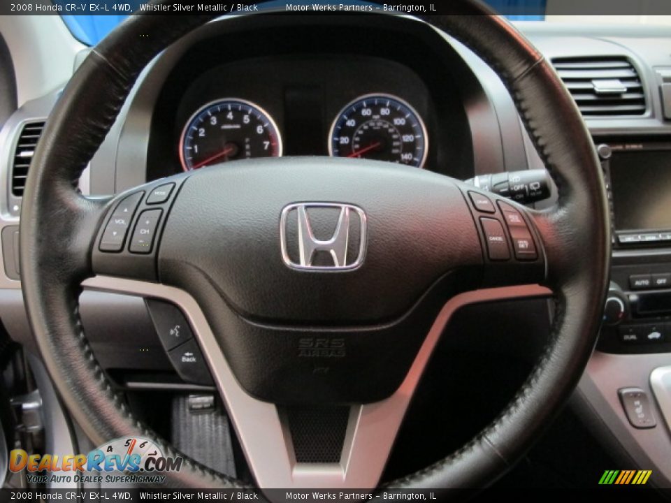 2008 Honda CR-V EX-L 4WD Whistler Silver Metallic / Black Photo #33