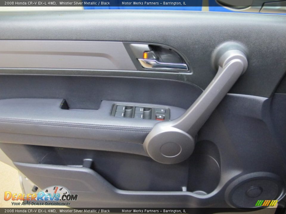 2008 Honda CR-V EX-L 4WD Whistler Silver Metallic / Black Photo #35