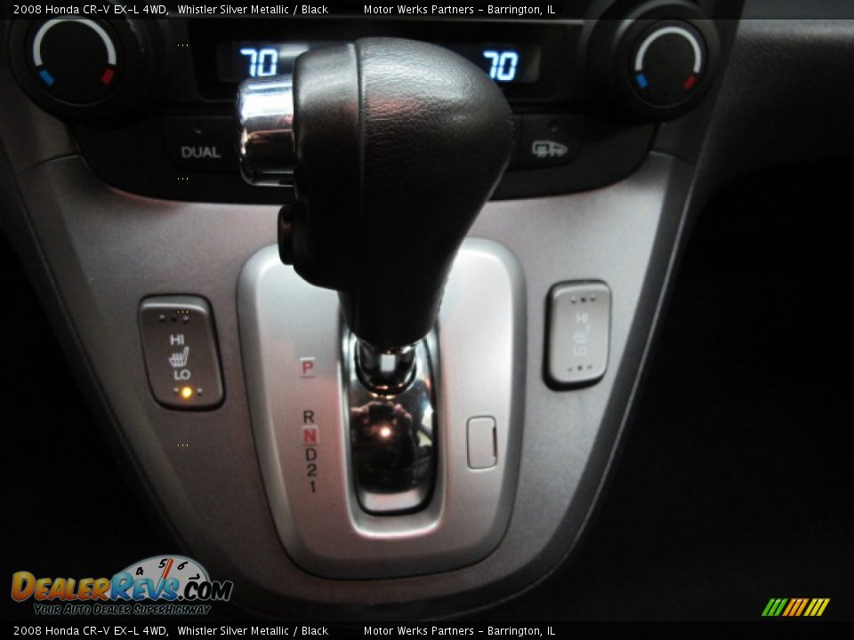 2008 Honda CR-V EX-L 4WD Whistler Silver Metallic / Black Photo #36