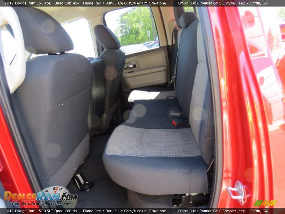 2012 Dodge Ram 1500 SLT Quad Cab 4x4 Flame Red / Dark Slate Gray/Medium Graystone Photo #14