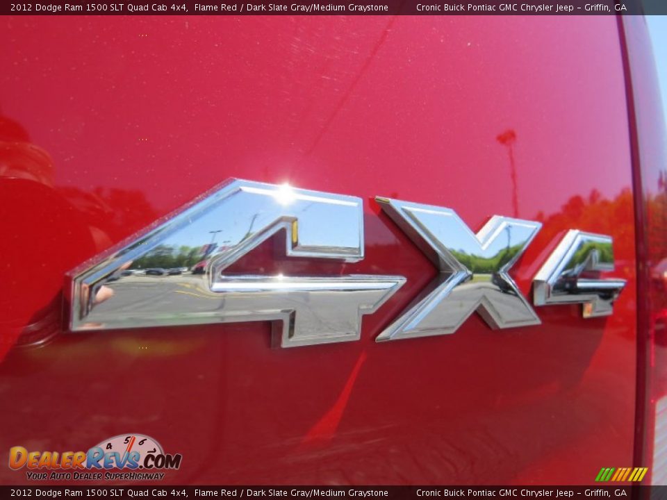 2012 Dodge Ram 1500 SLT Quad Cab 4x4 Flame Red / Dark Slate Gray/Medium Graystone Photo #15