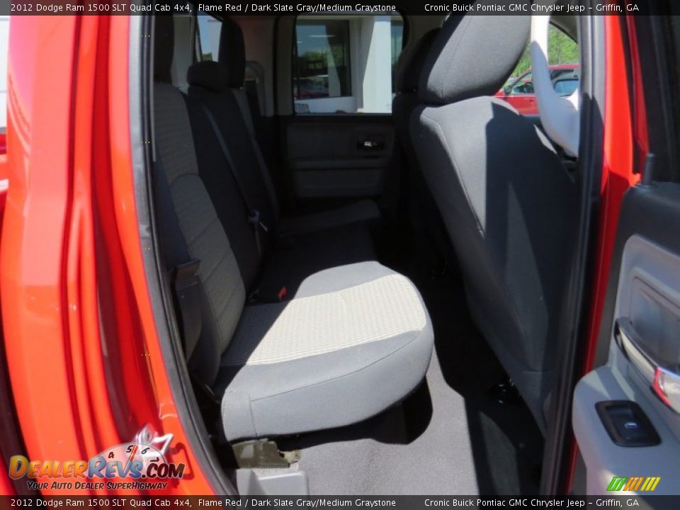 2012 Dodge Ram 1500 SLT Quad Cab 4x4 Flame Red / Dark Slate Gray/Medium Graystone Photo #17