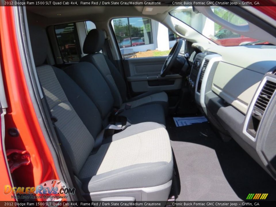 2012 Dodge Ram 1500 SLT Quad Cab 4x4 Flame Red / Dark Slate Gray/Medium Graystone Photo #18