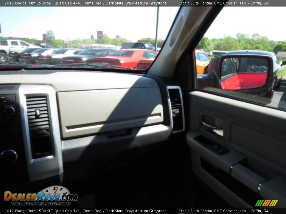 2012 Dodge Ram 1500 SLT Quad Cab 4x4 Flame Red / Dark Slate Gray/Medium Graystone Photo #19