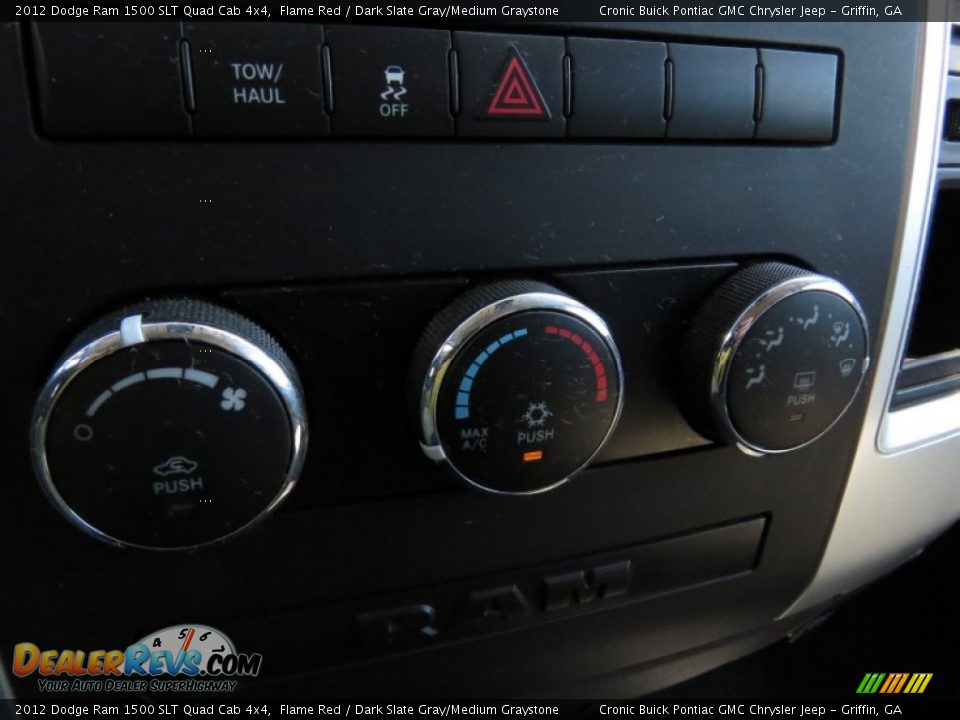 2012 Dodge Ram 1500 SLT Quad Cab 4x4 Flame Red / Dark Slate Gray/Medium Graystone Photo #25