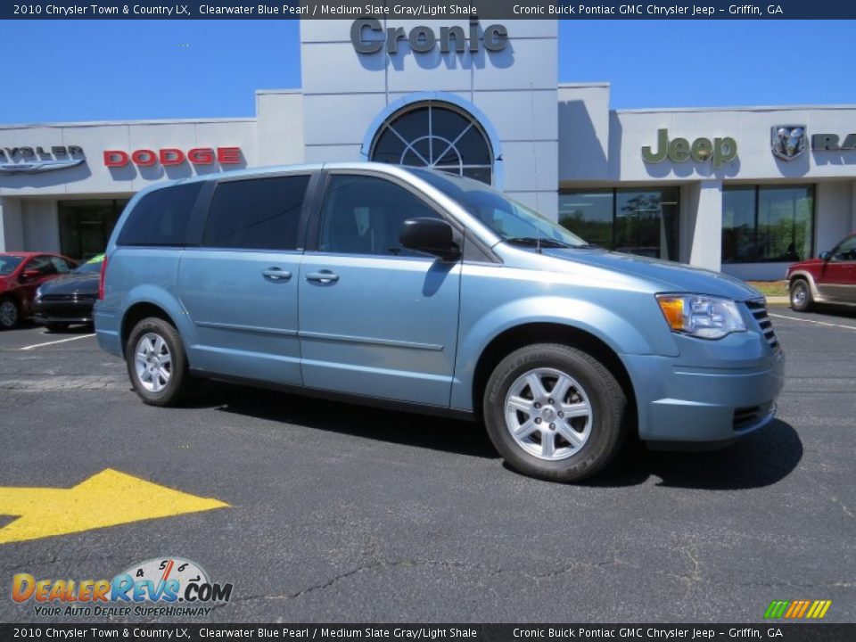 2010 Chrysler Town & Country LX Clearwater Blue Pearl / Medium Slate Gray/Light Shale Photo #1
