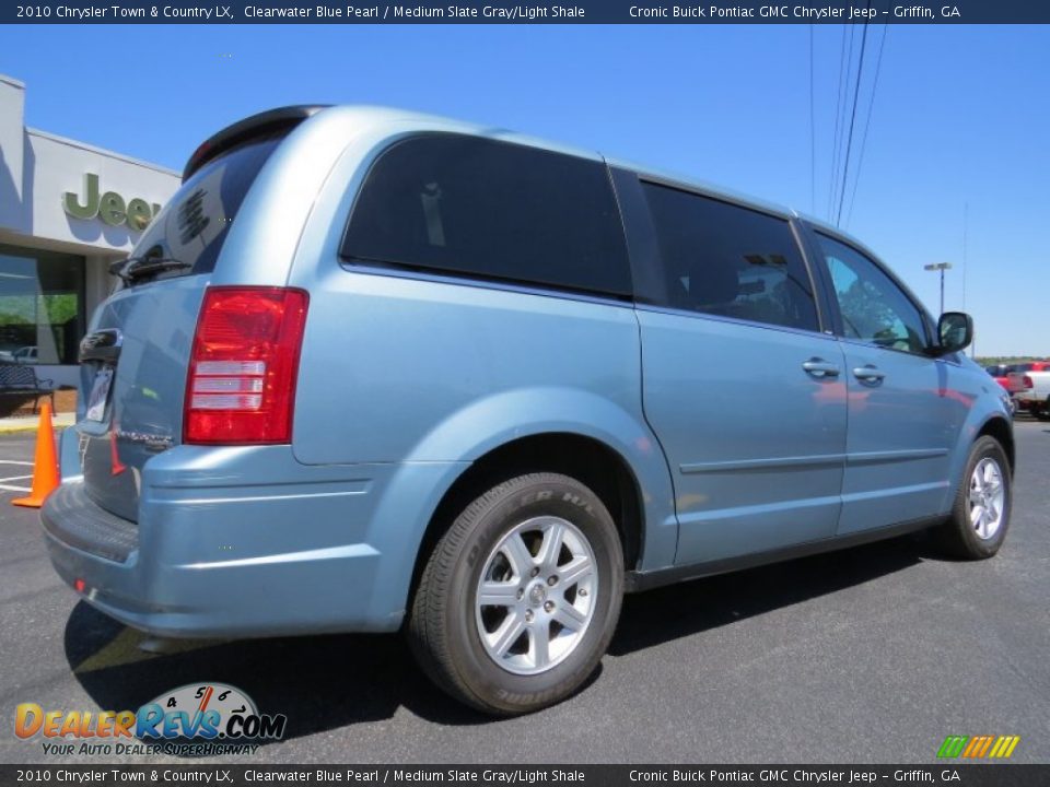 2010 Chrysler Town & Country LX Clearwater Blue Pearl / Medium Slate Gray/Light Shale Photo #7