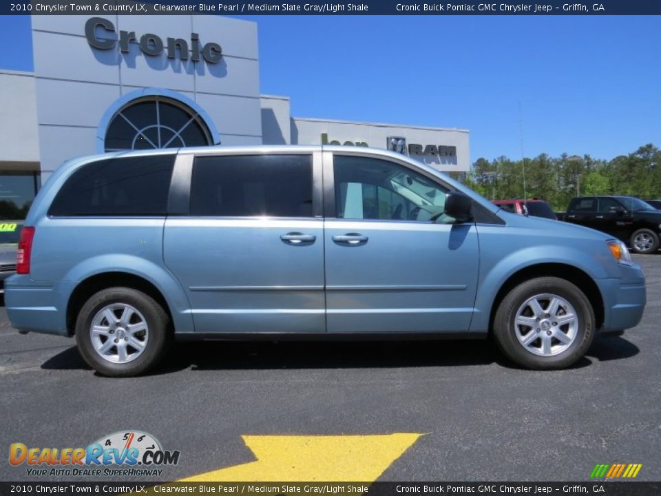 2010 Chrysler Town & Country LX Clearwater Blue Pearl / Medium Slate Gray/Light Shale Photo #8