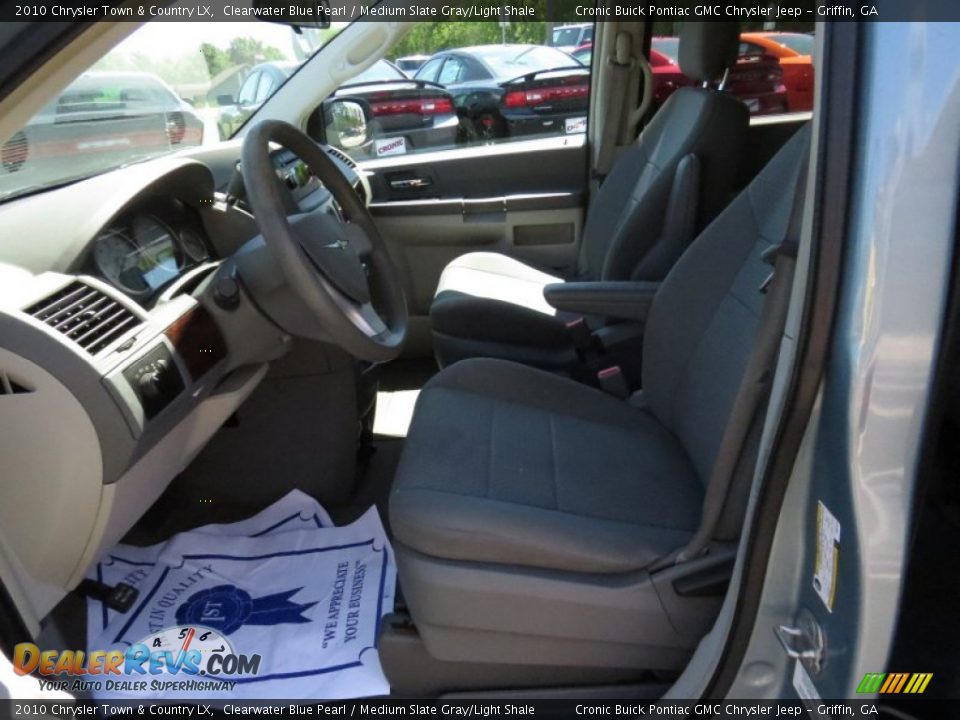2010 Chrysler Town & Country LX Clearwater Blue Pearl / Medium Slate Gray/Light Shale Photo #10