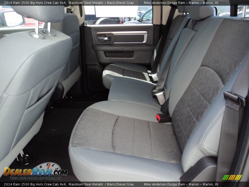 2014 Ram 1500 Big Horn Crew Cab 4x4 Maximum Steel Metallic / Black/Diesel Gray Photo #8