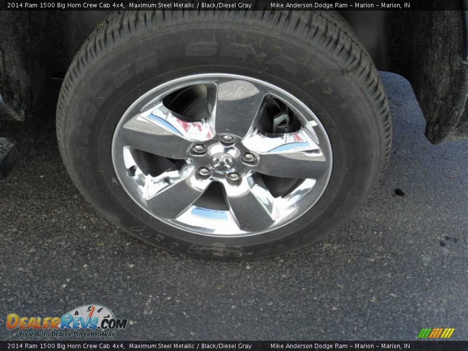 2014 Ram 1500 Big Horn Crew Cab 4x4 Maximum Steel Metallic / Black/Diesel Gray Photo #10