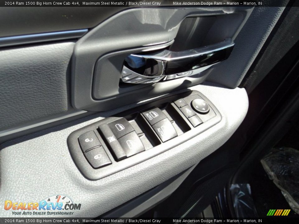 2014 Ram 1500 Big Horn Crew Cab 4x4 Maximum Steel Metallic / Black/Diesel Gray Photo #11