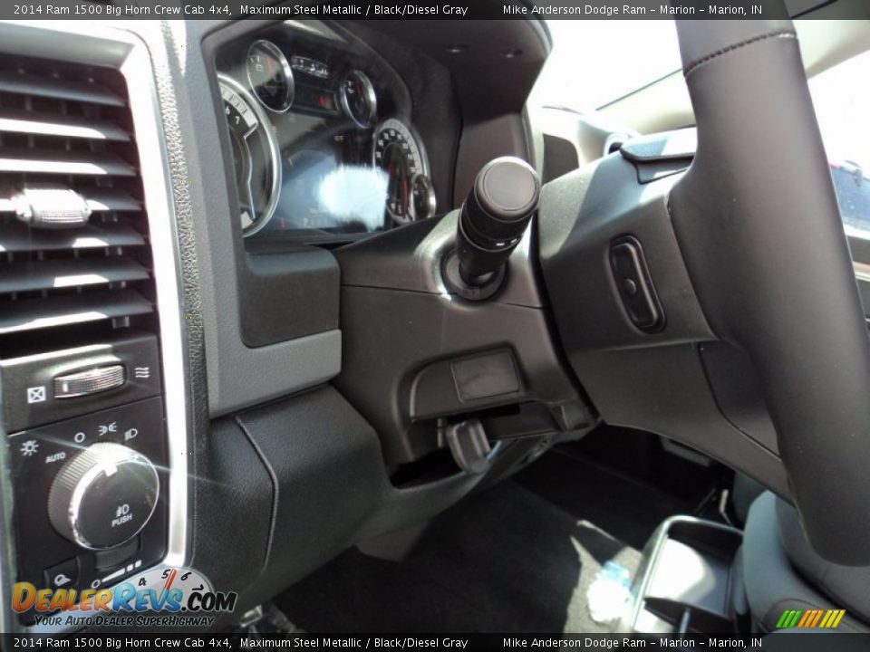 2014 Ram 1500 Big Horn Crew Cab 4x4 Maximum Steel Metallic / Black/Diesel Gray Photo #12