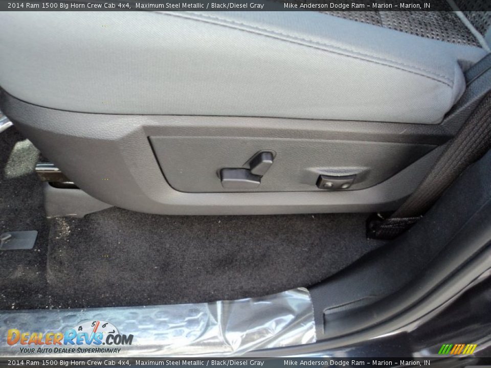2014 Ram 1500 Big Horn Crew Cab 4x4 Maximum Steel Metallic / Black/Diesel Gray Photo #13